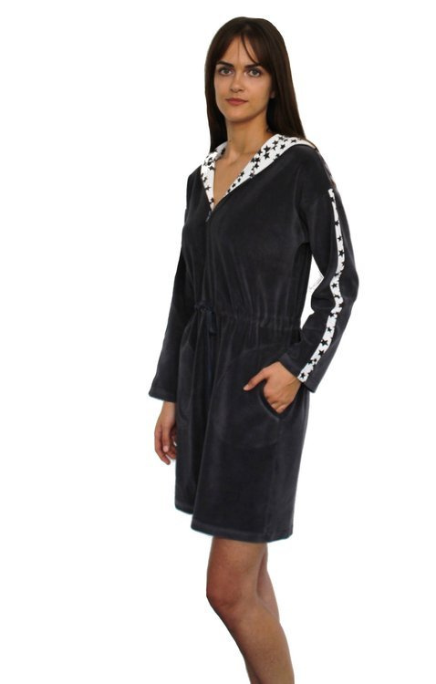 438 Marisol Дамски халат за баня - графит