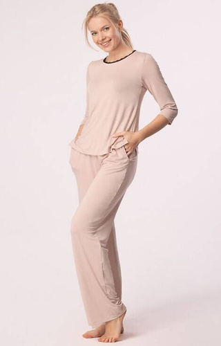 Пижамен панталон Margot Mix&Match Nipplex - розов