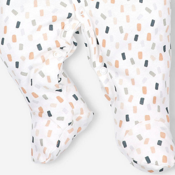 ABN-5326 Гащеризон Nini от органичен памук, кремав