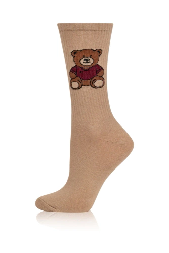 S180D Ted Дълги чорапи Италианска мода - бежово