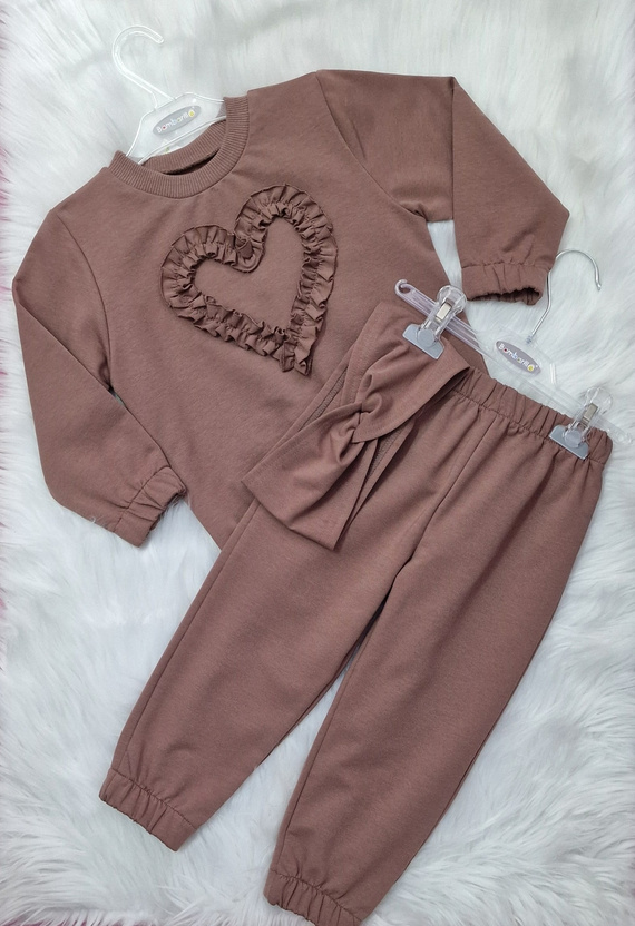 Mia Детски суитшърт Bambarillo кафяв - памук и еластан, мек суичър плат | Комфорт и стил