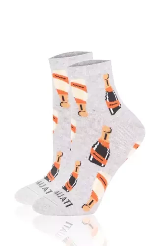 S153Z Чорапи Prosecco Чорапи италианска мода - светъл меланж