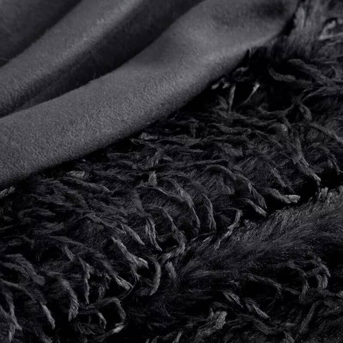 Одеяло Adore, рошаво, пухкаво, европердета, черно