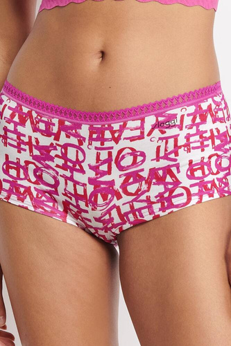 Дамски къси панталони GO Crush Short C3P 3 пакета Sloggi - червено розово