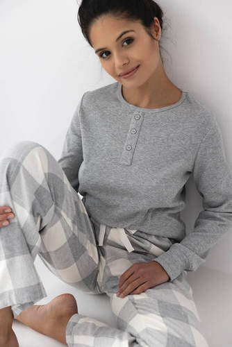 Sensis Vesper Дамска пижама - сиво-кремава