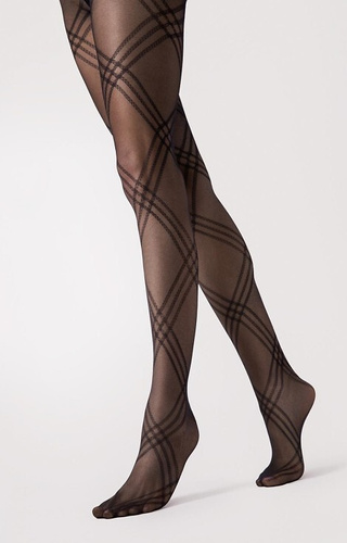 G6125 Чорапогащи Tess Fiore – шарени 30 den, микрофибър, елегантни