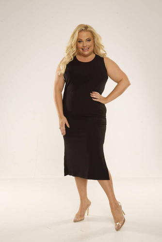 707 Freya Дамска рокля от De Lafense - черна