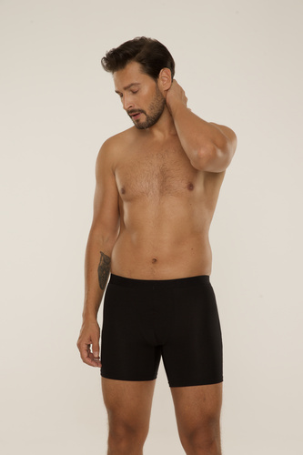 847 Мъжки боксерки Chandler - модал, памук, еластан | De Lafense - черни