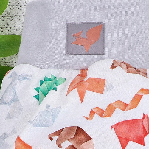 ABN-5390 Fun Origami Półśpiochy z bawełny organicznej Nini druk