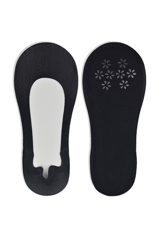 SN041 Laser Silicone ABS Noviti дамски балеринки - черни