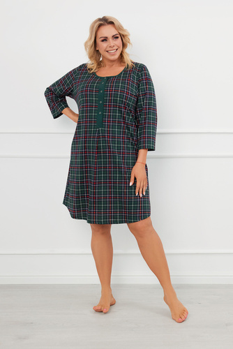 Foggia нощница с разкопчани копчета Италианска мода - принт 