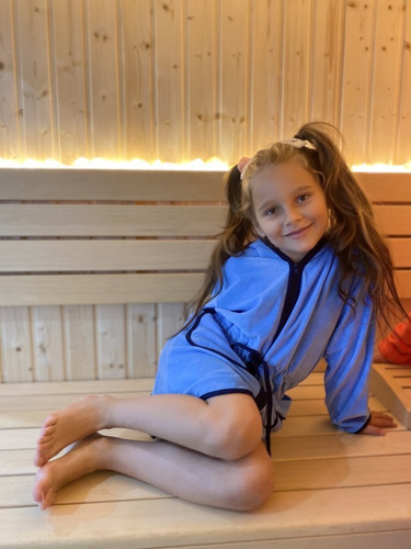 374 / 375 Desiree Детски халат за баня - син