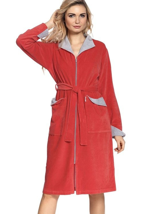 586 Дамски халат Elodie Castle Forex - коралов