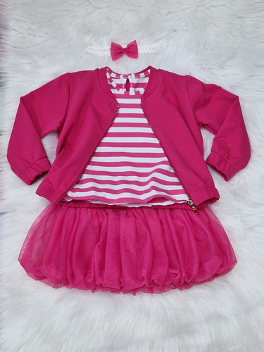 Детски бомбър суичър Gracja Bambarillo амарант