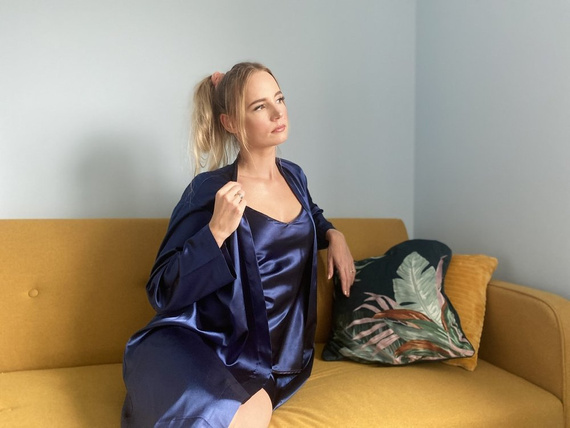 937 Classic Forex дамска пижама - тъмносиня