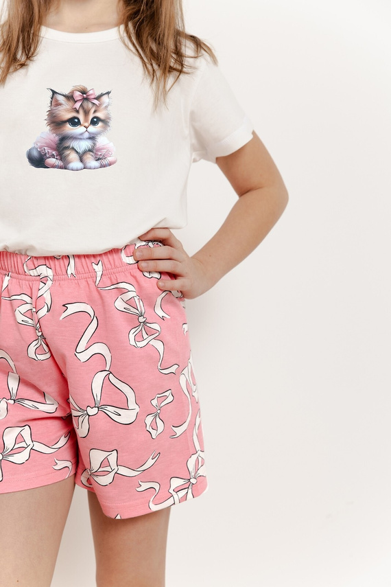 3381, 3382 Пижама Нели за момиче Таро крем