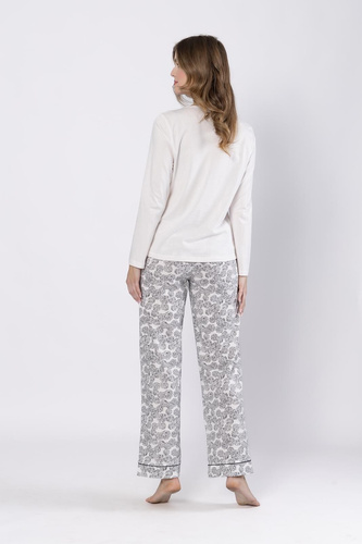 Пижама Baśka 1698 Leveza, черна - класическа, от две части, удобна