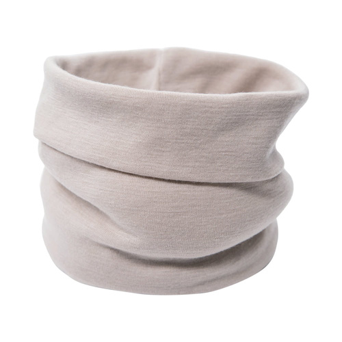 Детски шал Eevi от мериносова вълна - бежов, мек и дишащ