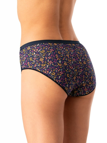 Дамски слипове Key LPC 760 pink navy blue - памук, удобни, комплект от 2 бр.