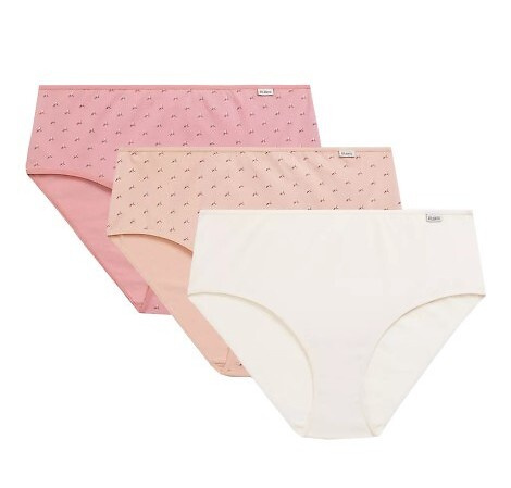 LP-221 Classic Дамски бикини Atlantic - розово-екрю-тъмно розово