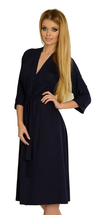 942 Visa Дълъг халат De Lafense - тъмносин