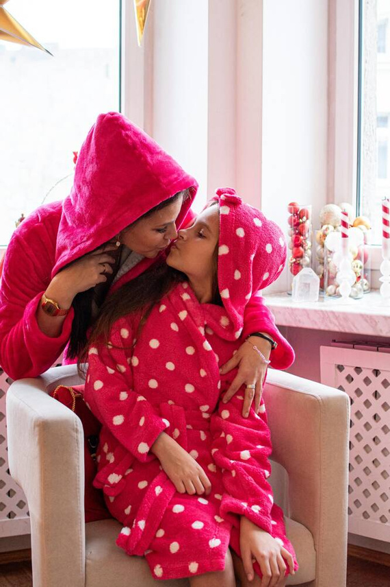 998 Детски халат с папийонка Forex - син