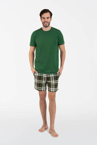 Seward Bis Мъжка пижама с къс ръкав Италианска мода - зелена