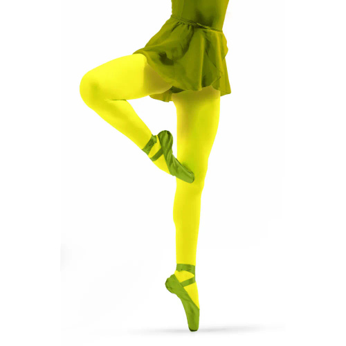 Claudia Момичен непрозрачен чорапогащник 40 den Sesto Senso - неоново жълт