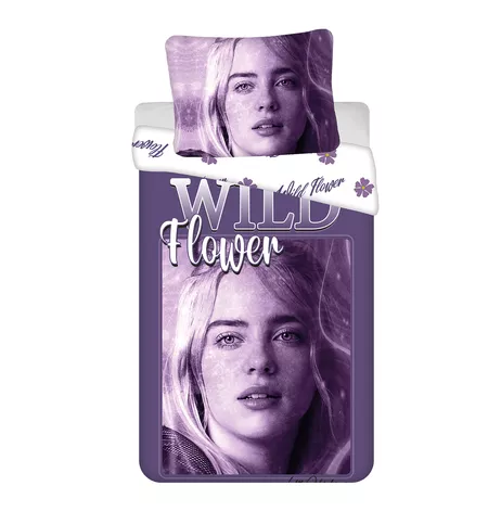 Спално бельо Billie Eilish 140x200 памук Jerry Fabrics с цип