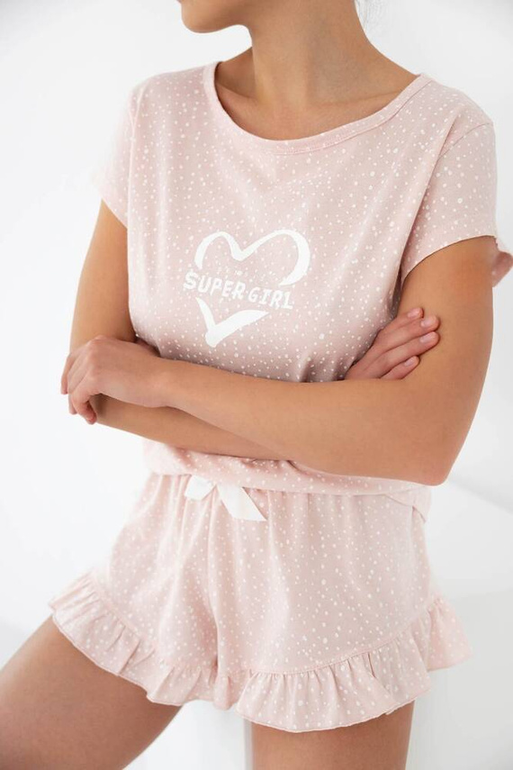 Super Girl Дамска пижама Sensis - светлорозова