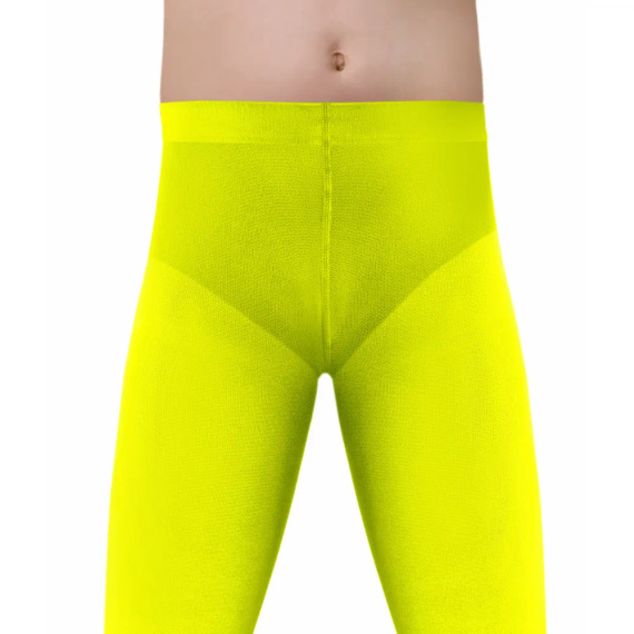 Claudia Момичен непрозрачен чорапогащник 40 den Sesto Senso - неоново жълт