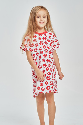 Детска нощница Taro 3549 Nela червена 100% памук