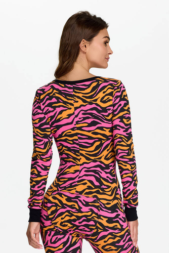 28 Дамски гащеризон Zebra Bonamera, розово и оранжево