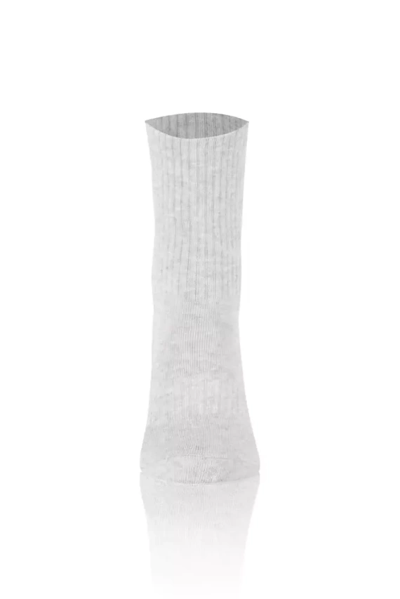 S150D Дълги чорапи от половин хавлия Италианска мода - светъл меланж