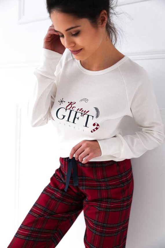 Марибел Interlock дамска пижама Sensis - кремава