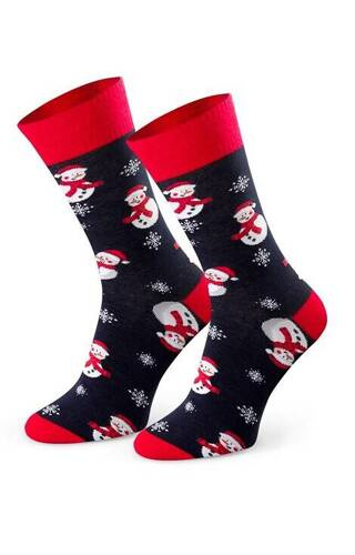 Арт.136 Мъжки коледни чорапи Steven - 142 тъмносини