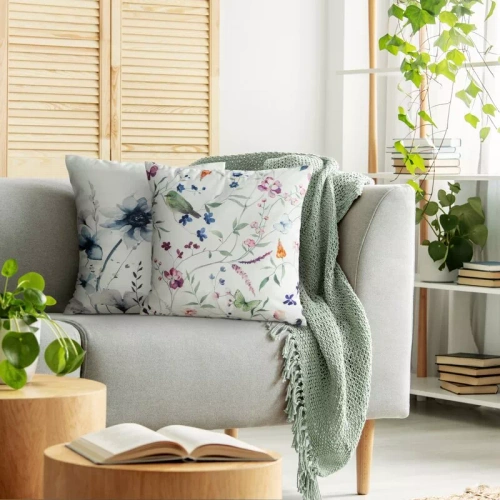 Декоративна калъфка 45x45 Mink 36 Eurofirany велур цветя