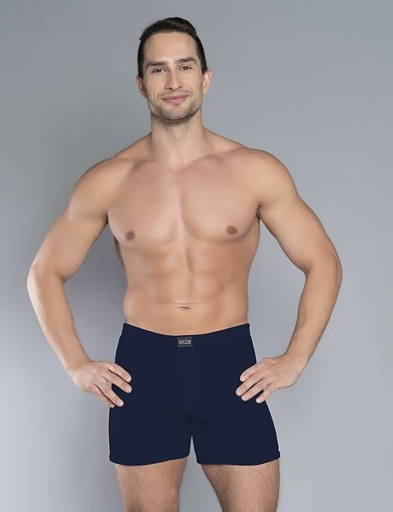 Мъжки боксерки Baster Италианска мода - тъмно синьо