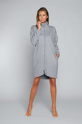 Grafi Дамски халат с цип Италианска мода - меланж