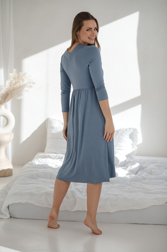 Бамбукова нощница за бременни и кърмене Star Light – удобство, елегантност, подходяща за родилния дом