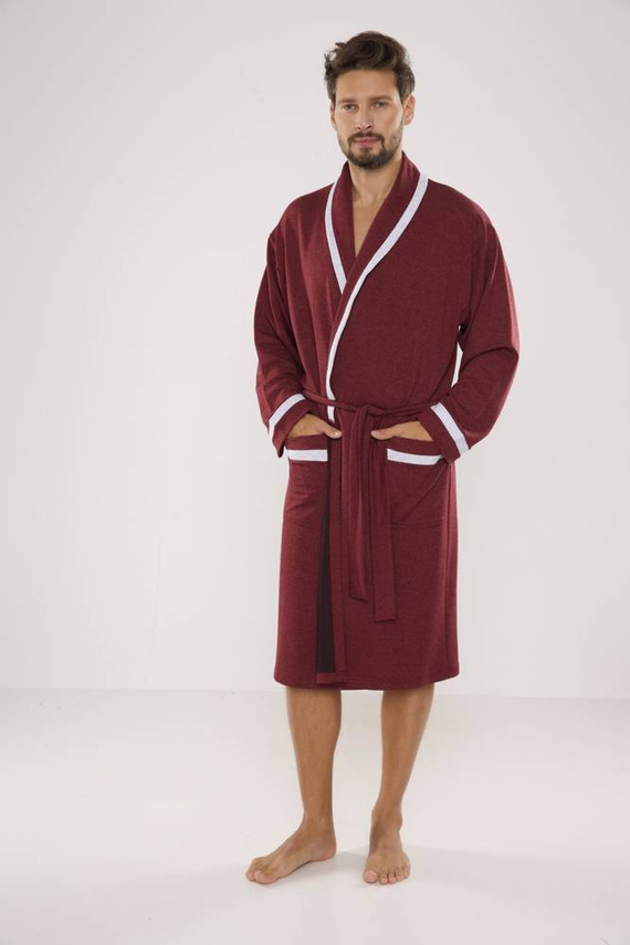 564 Мъжки халат Bruno De Lafense - бордо