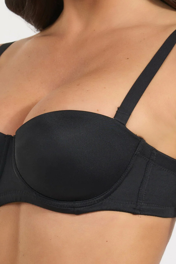 391 Сутиен Bandeau Nero Selene, оформящ, с отстраняеми презрамки