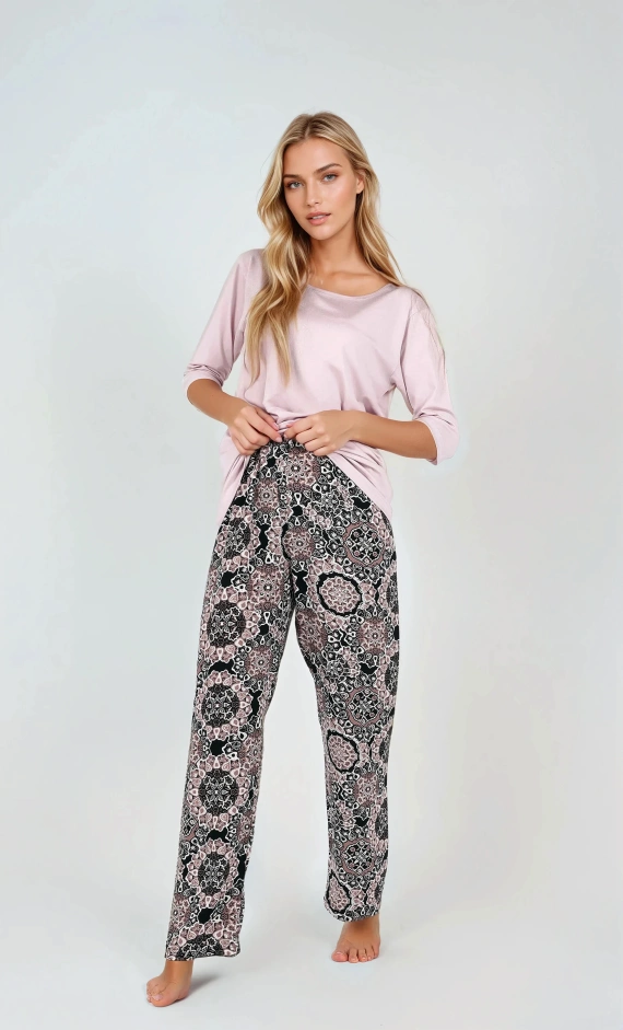 Розова дамска пижама Desert Rose Momenti Per Me