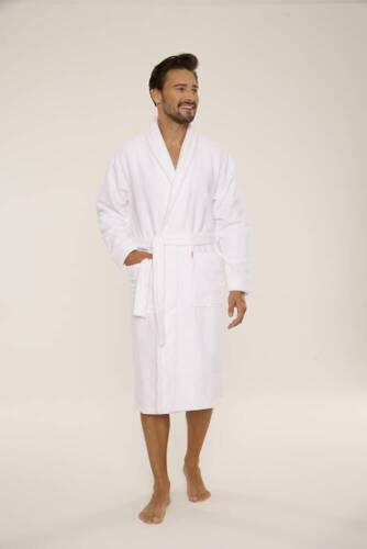 735 Manuele мъжки халат De Lafense - бял