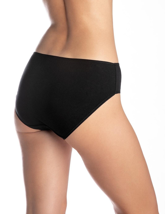 Дамски слипове L-120BI-94 Lama черно-червени – памук, комплект от 3 броя, удобни и класически