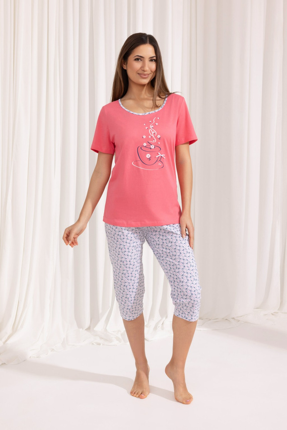 Дамска пижама 685 Regina - коралова