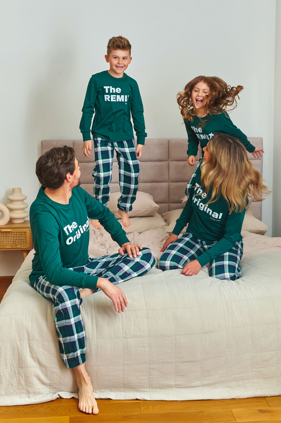 7341 Doctor Nap – Мъжка пижама "The Original" | 100% памук, полско производство - смарагд