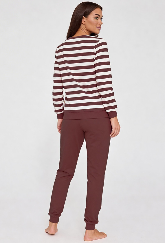 Дамска пижама Cornette Molly 635/475 шоколад – 100% памук, комфорт