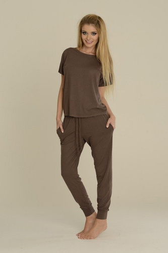 524 Paula Дамска пижама De Lafense - mocca