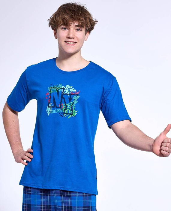 551/51 Младежка пижама Freestyle Cornette - синя